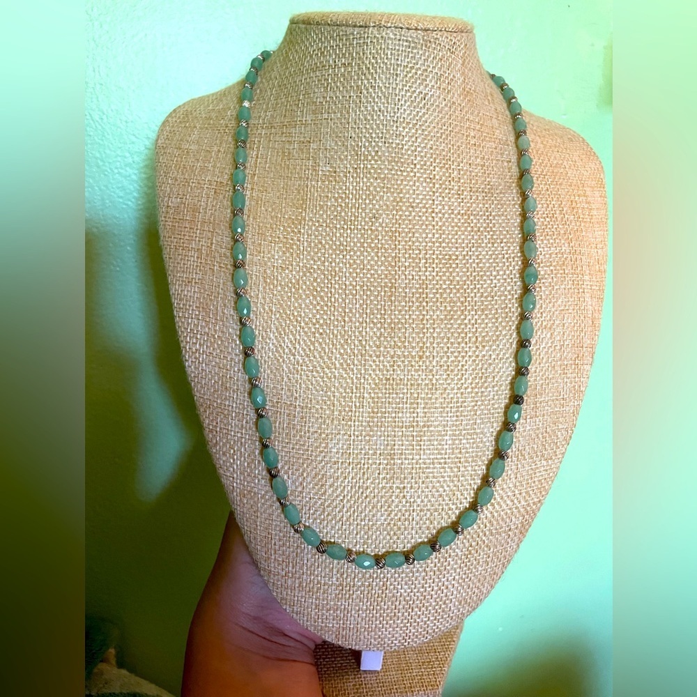 Elegant Green Beaded Necklace